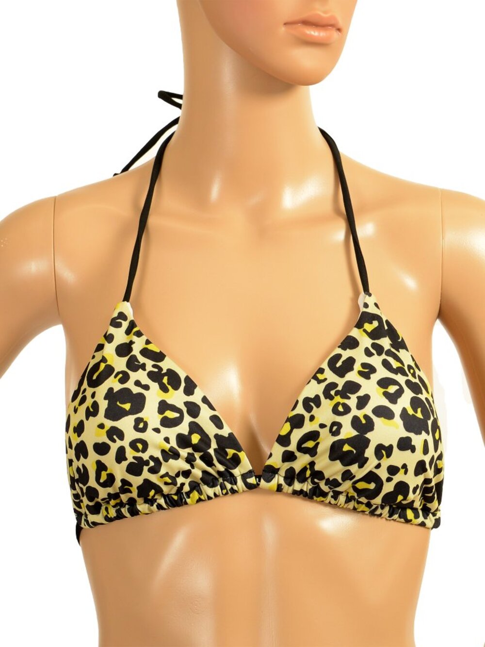 Hugo Boss Women's "TRIANGLE LEO" Multi-Color Padded Swim Top Bra US M IT 42